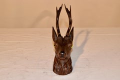 19th Century Black Forest Carved Inkwell