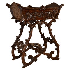 19th Century Black Forest Carved Planter on Stand