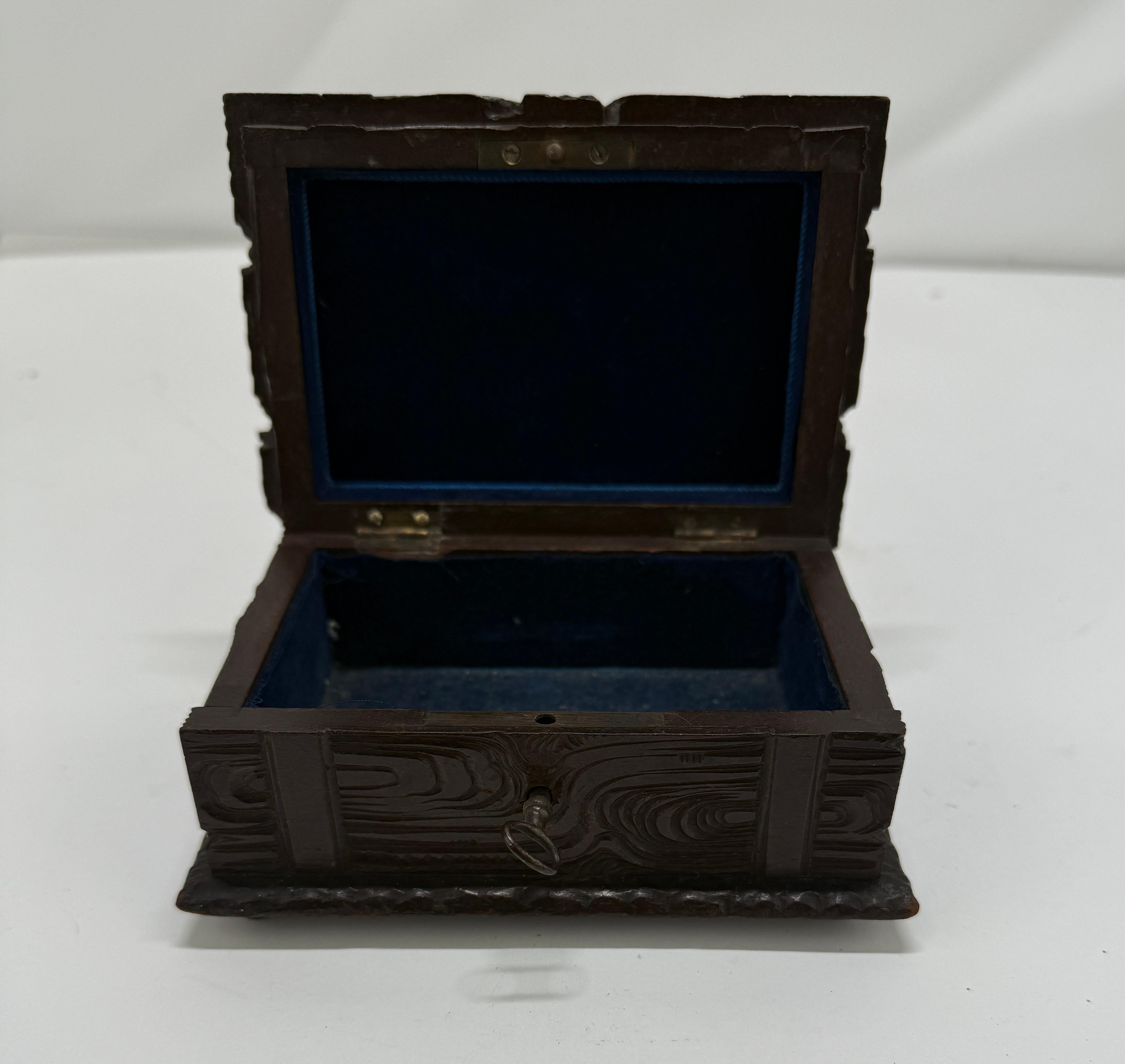 German 19th Century, Black Forest Carved Softwood 