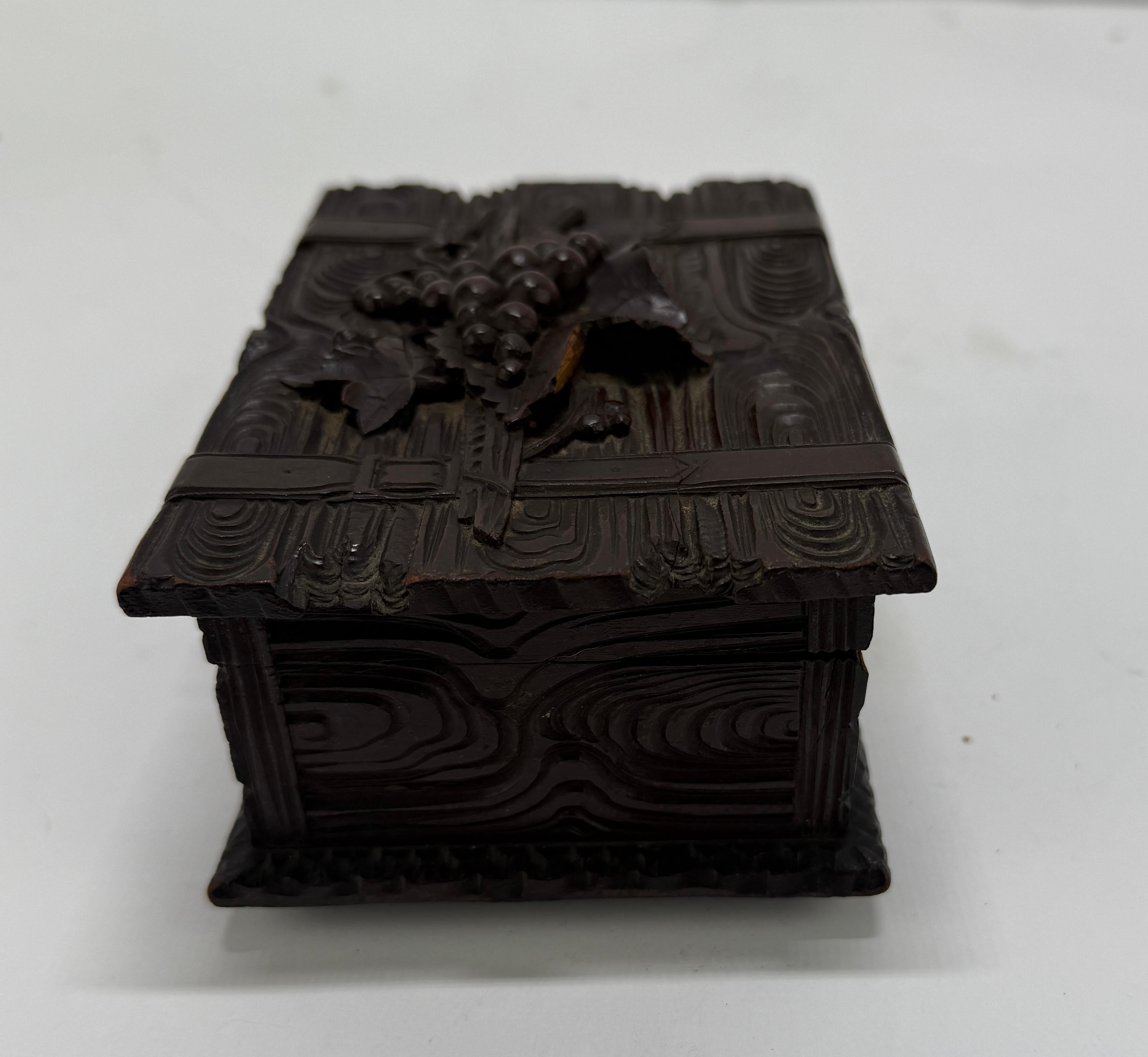 19th Century, Black Forest Carved Softwood 