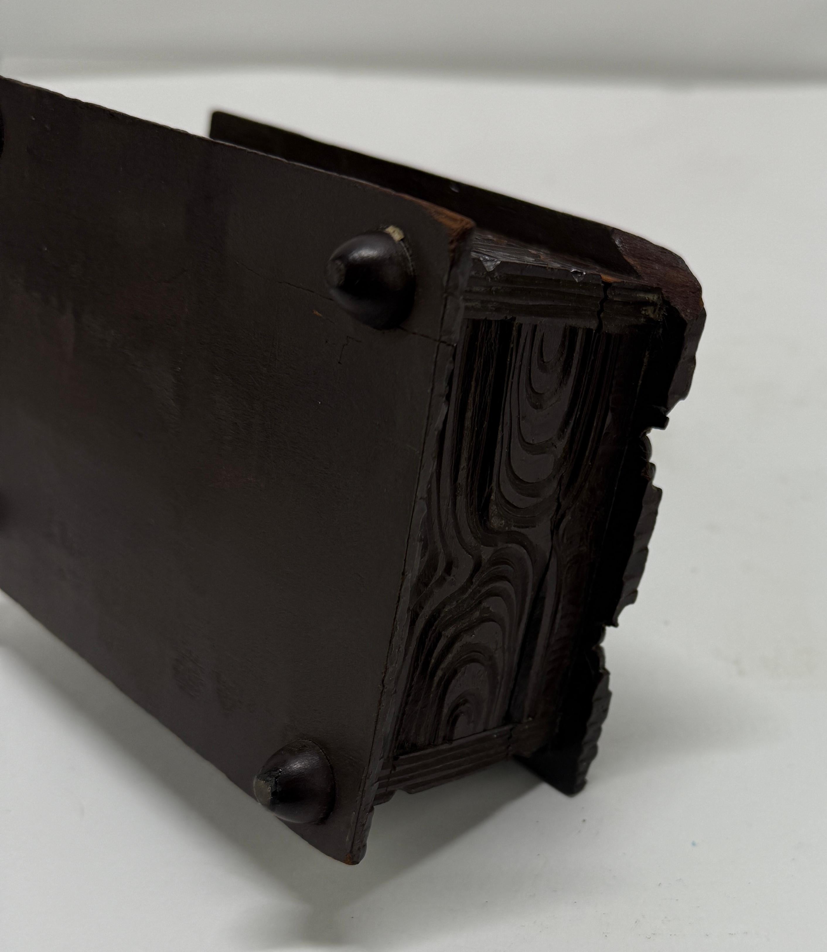 19th Century, Black Forest Carved Softwood 