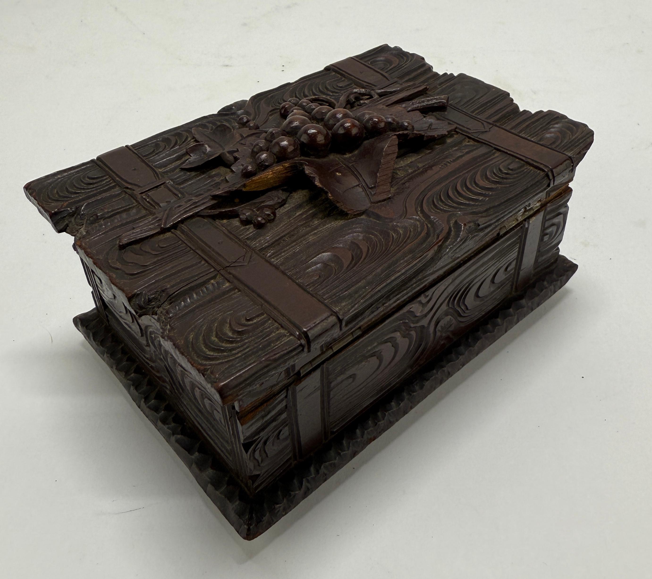19th Century, Black Forest Carved Softwood 
