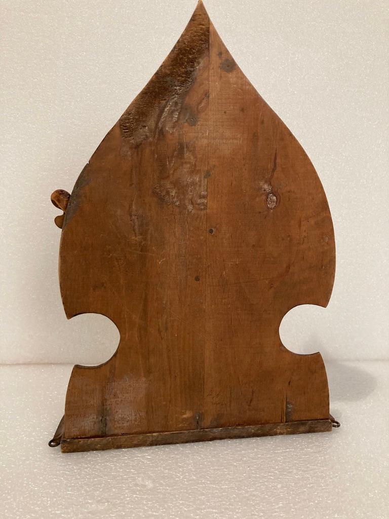 19th Century Black Forest Carved Walnut Hanging Hunting Trophy Shelf 8