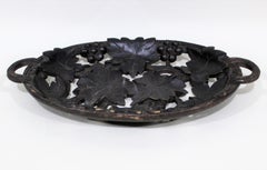 19th Century Black Forest Carved Walnut Serving Tray or Bowl