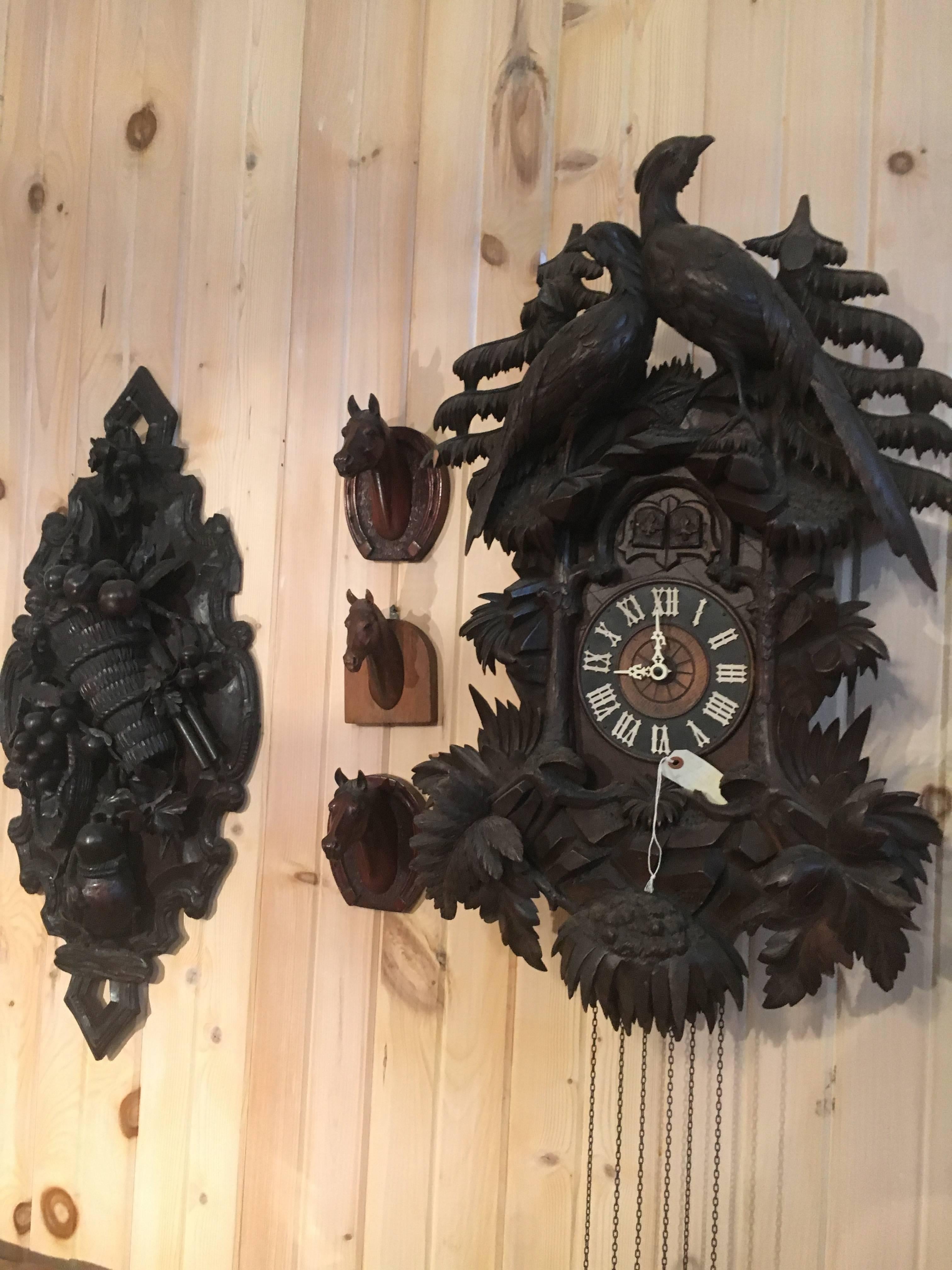 An Important 19th Century Black Forest Cuckoo Clock.  Geo Kuehl, Original Condit 1
