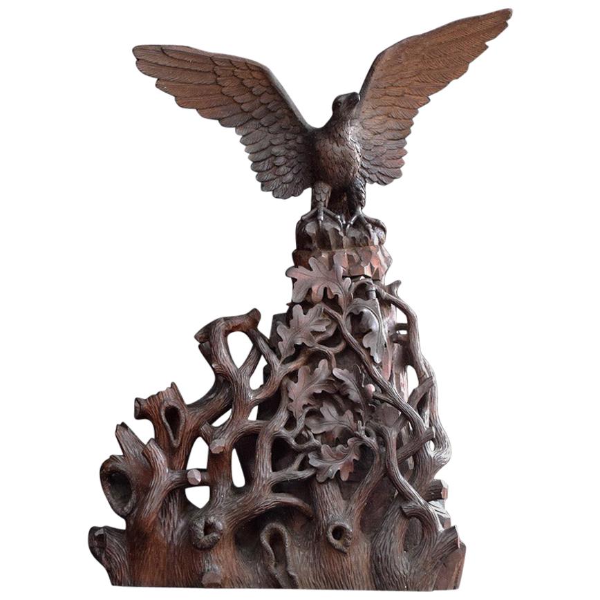 19th Century Black forest Eagle Carving