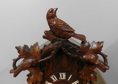19th Century Black Forest Fusee Cuckoo Mantel Clock by Beha