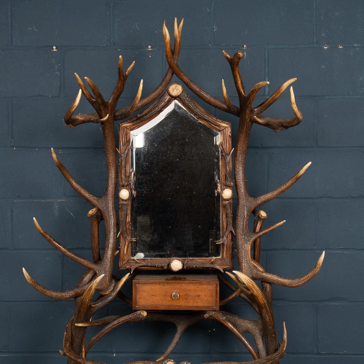 19th Century Black Forest Hall Stand, Swiss-German, circa 1890 For Sale 2