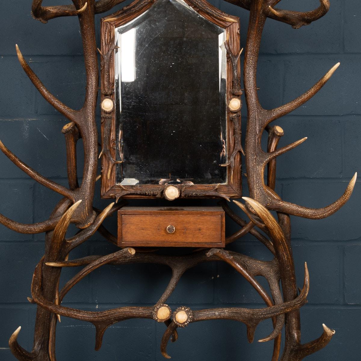 19th Century Black Forest Hall Stand, Swiss-German, circa 1890 For Sale 4