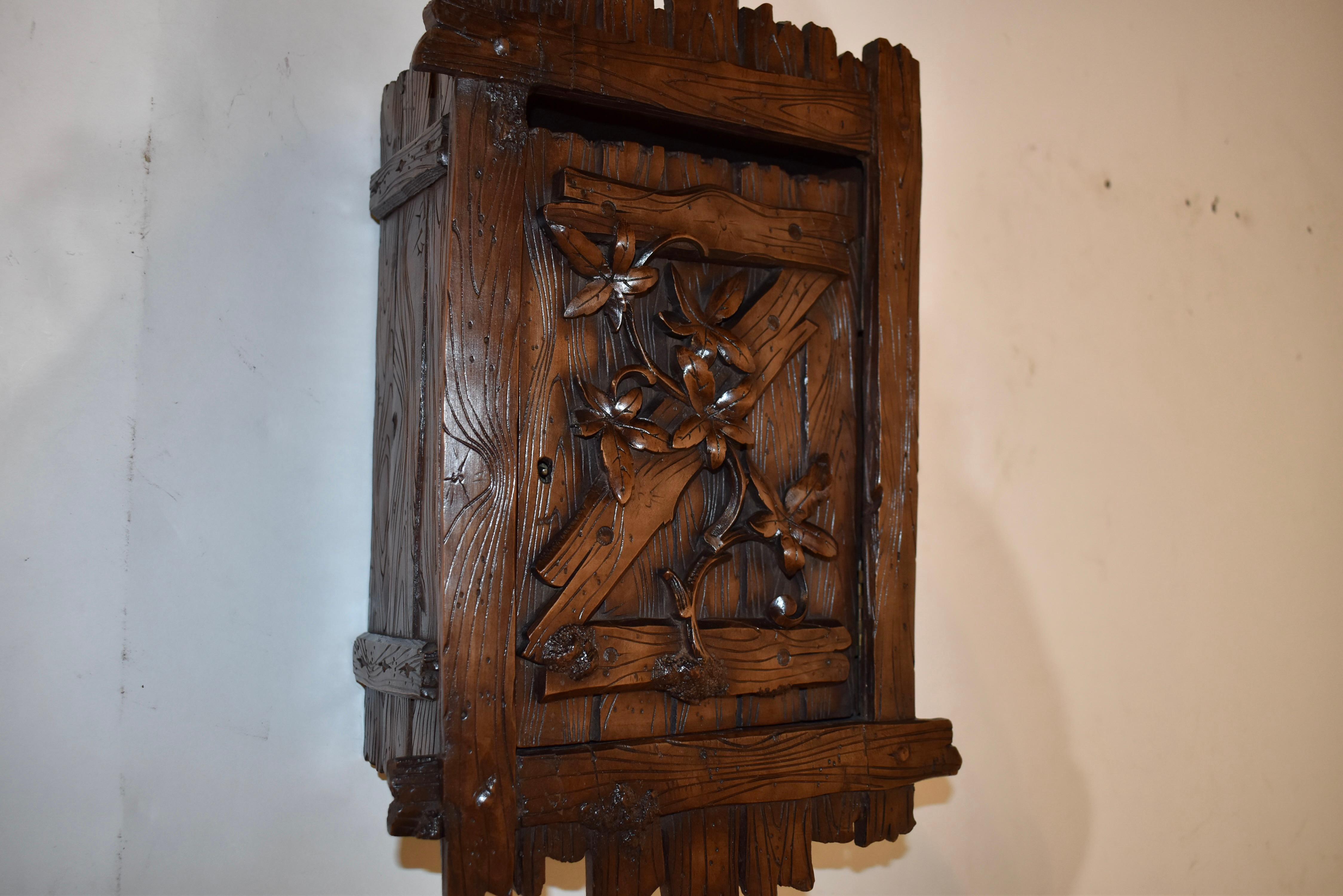 19th Century Black Forest Hanging Wall Box For Sale 3