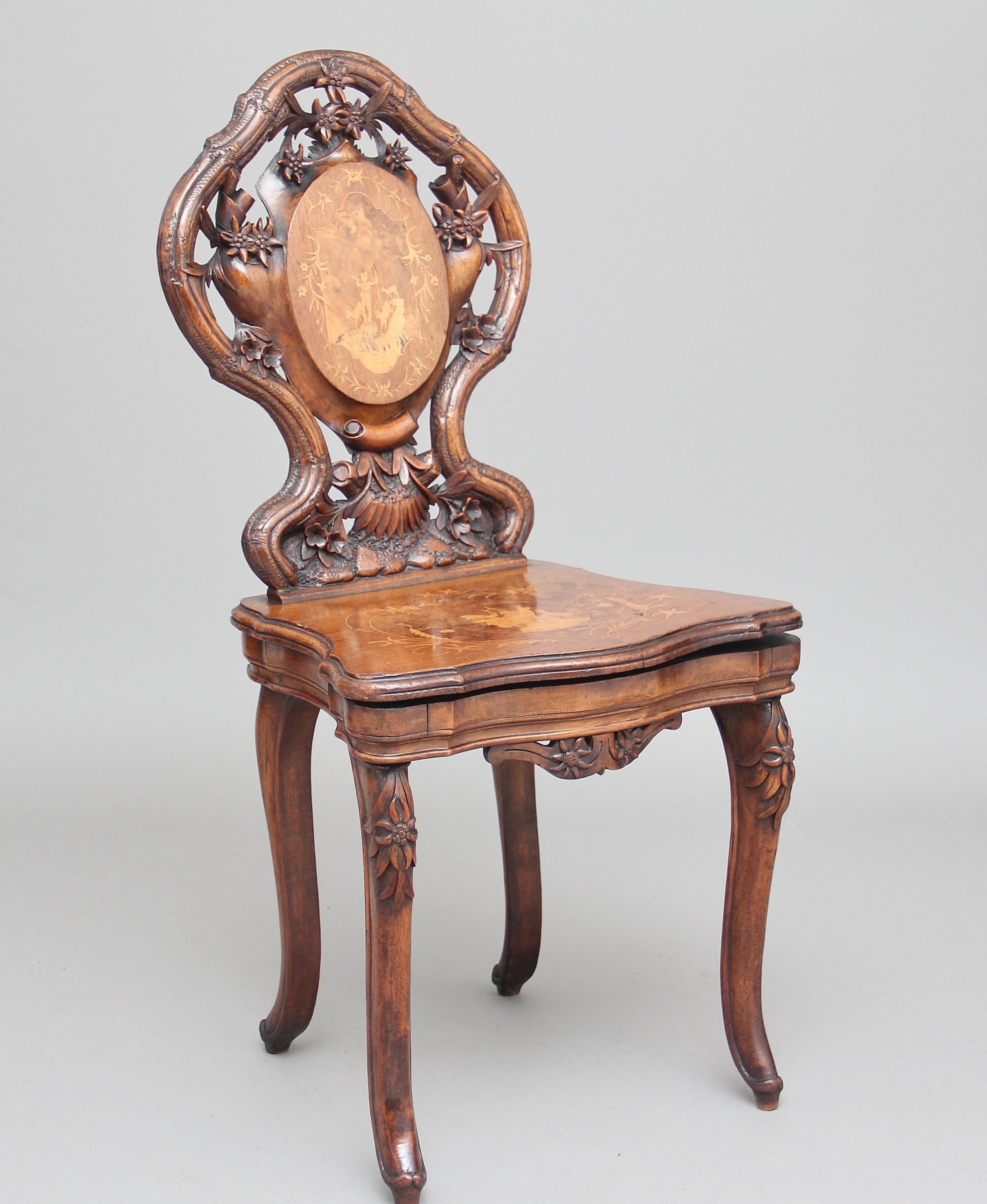19th Century Black Forest Musical Chair 5