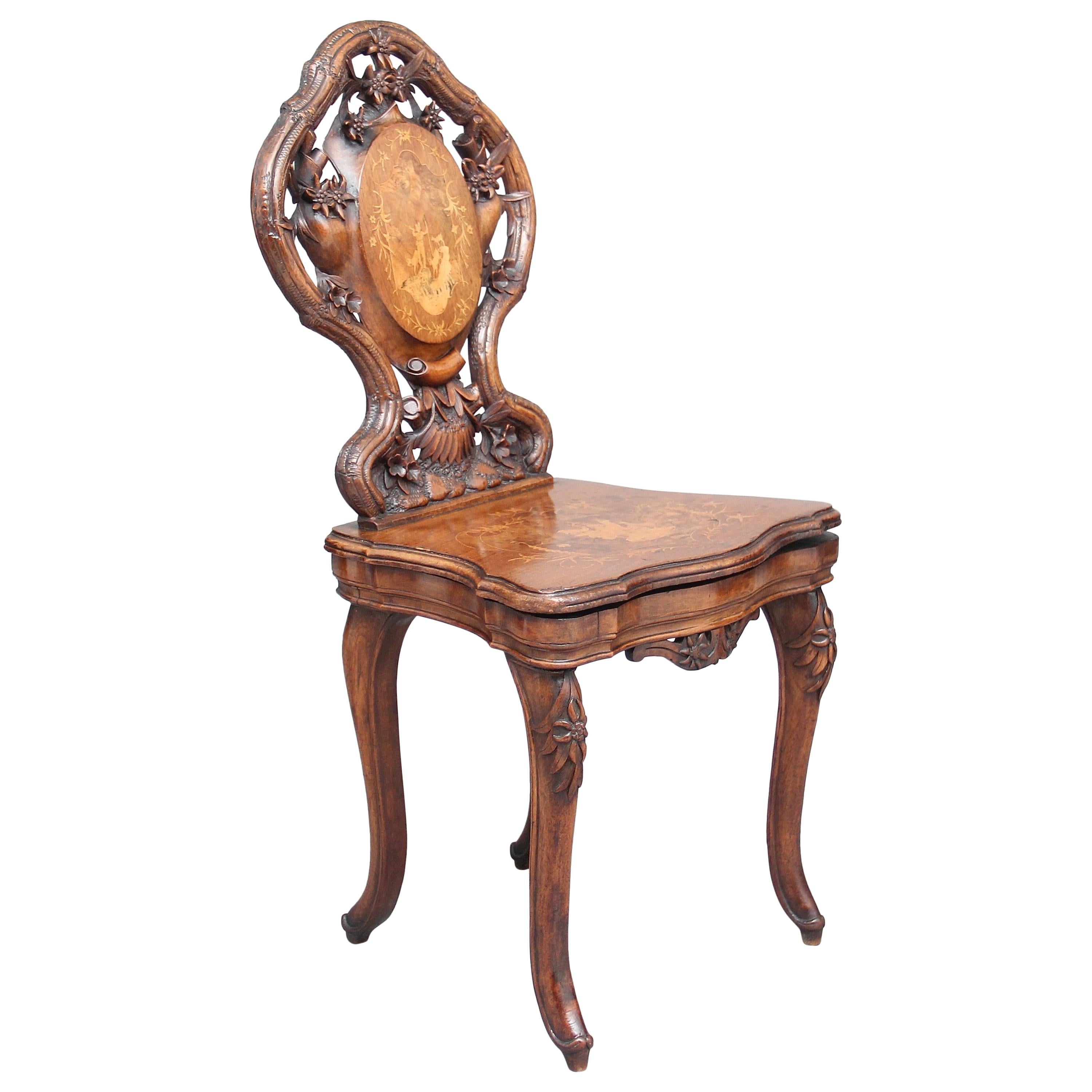 19th Century Black Forest Musical Chair