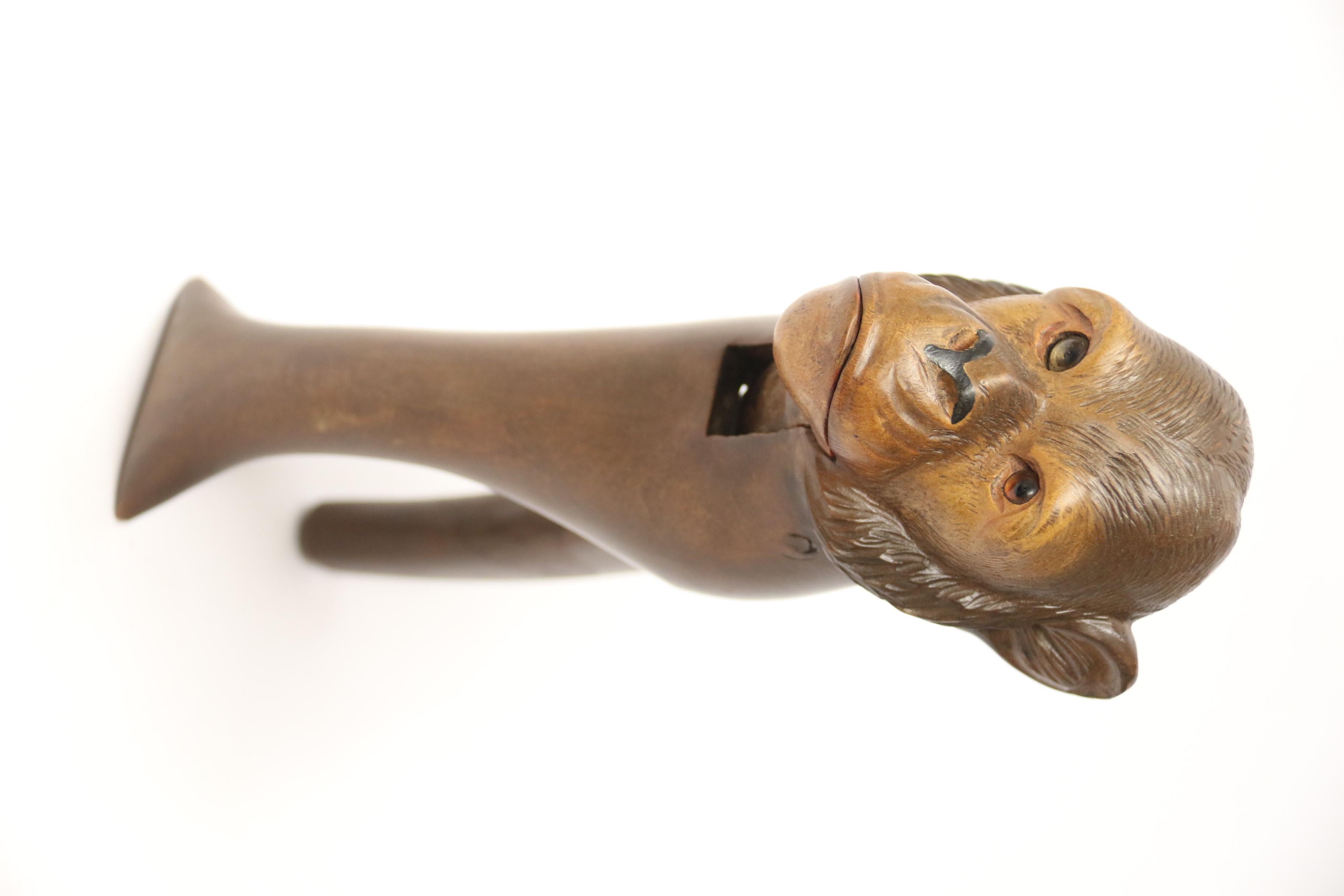 Late 19th Century 19th Century Black Forest Nutcracker in the Form of a Monkey, circa 1890 For Sale