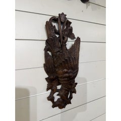 19th Century Black Forest Plaque Bird Motif