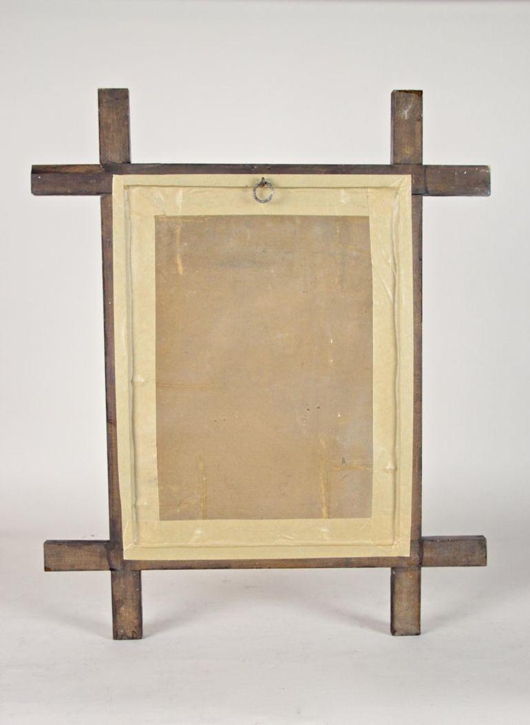 Espejo rústico de pared Black Forest del siglo XIX, tallado a mano, Austria, hacia 1880 en venta 8