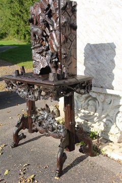 19th Century Black Forest Sideboard Signed By Josef Blank