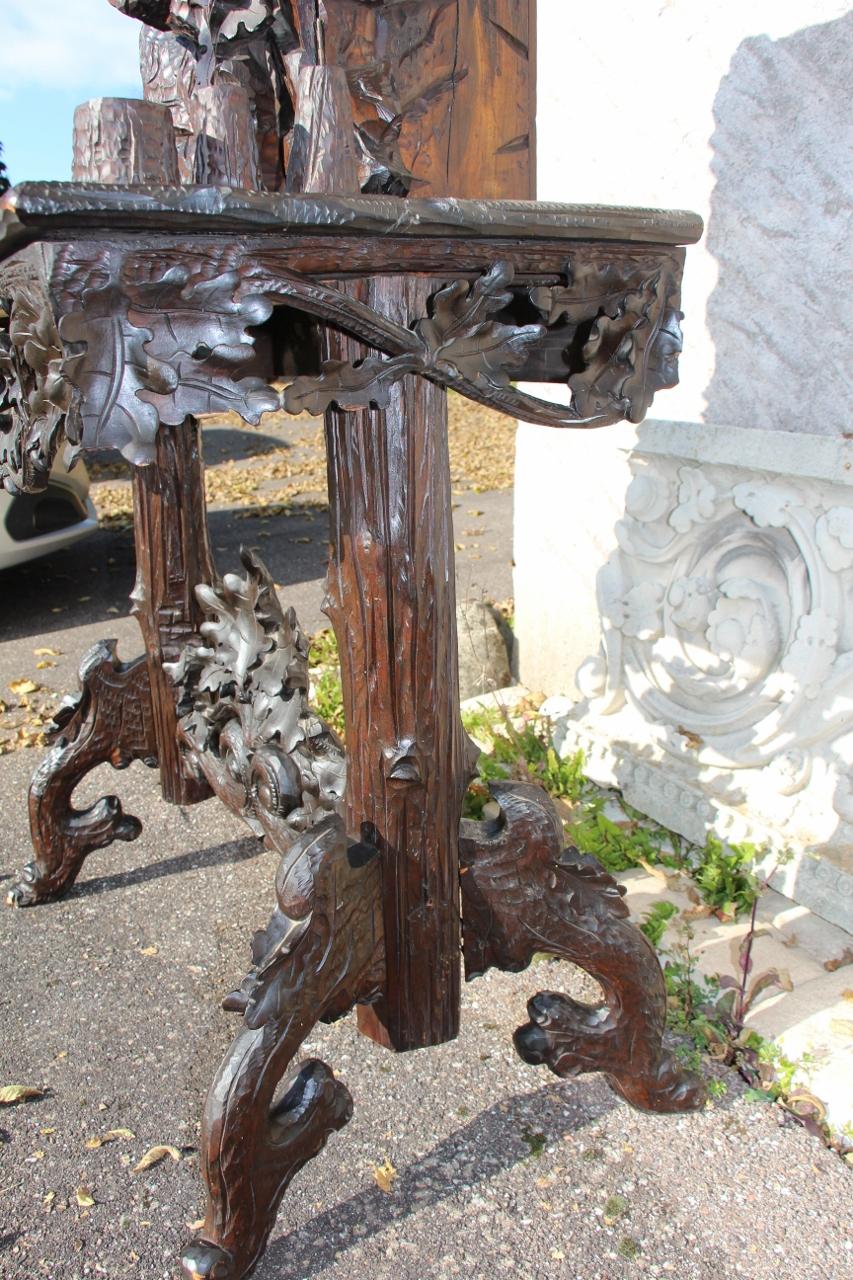 19th Century Black Forest Sideboard Signed By Josef Blank (Holz) im Angebot