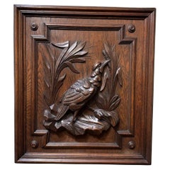 19th Century Black Forest Wall Panel Bird