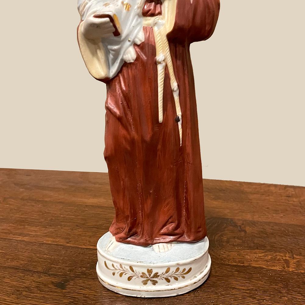 19th Century Black Forest Wall Shrine with St. Anthony of Padua & Jesus For Sale 8