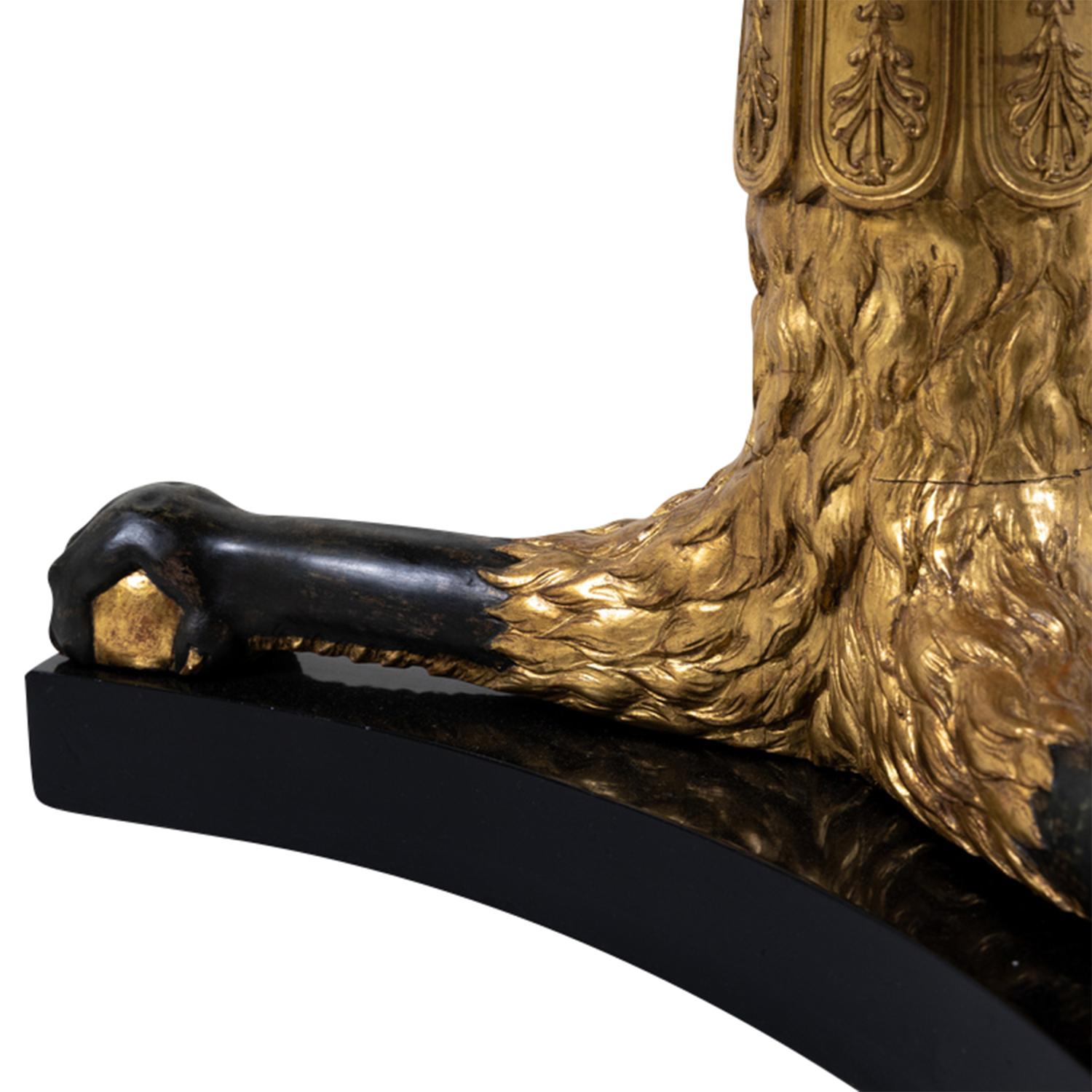 Schwarzer französischer Empire-Mitteltisch aus ebonisiertem Holz aus dem 19. Jahrhundert – antiker Spieltisch (Glas) im Angebot
