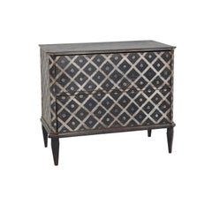 Coffre en pin Arte Povera italien du 19e siècle, noir et gris, Antique Cupboard toscane