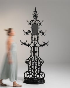 19th Century Black Iron Decorative Object, UK Made Shelf Accent