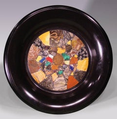 19th Century Black Marble and Inlaid Tazza