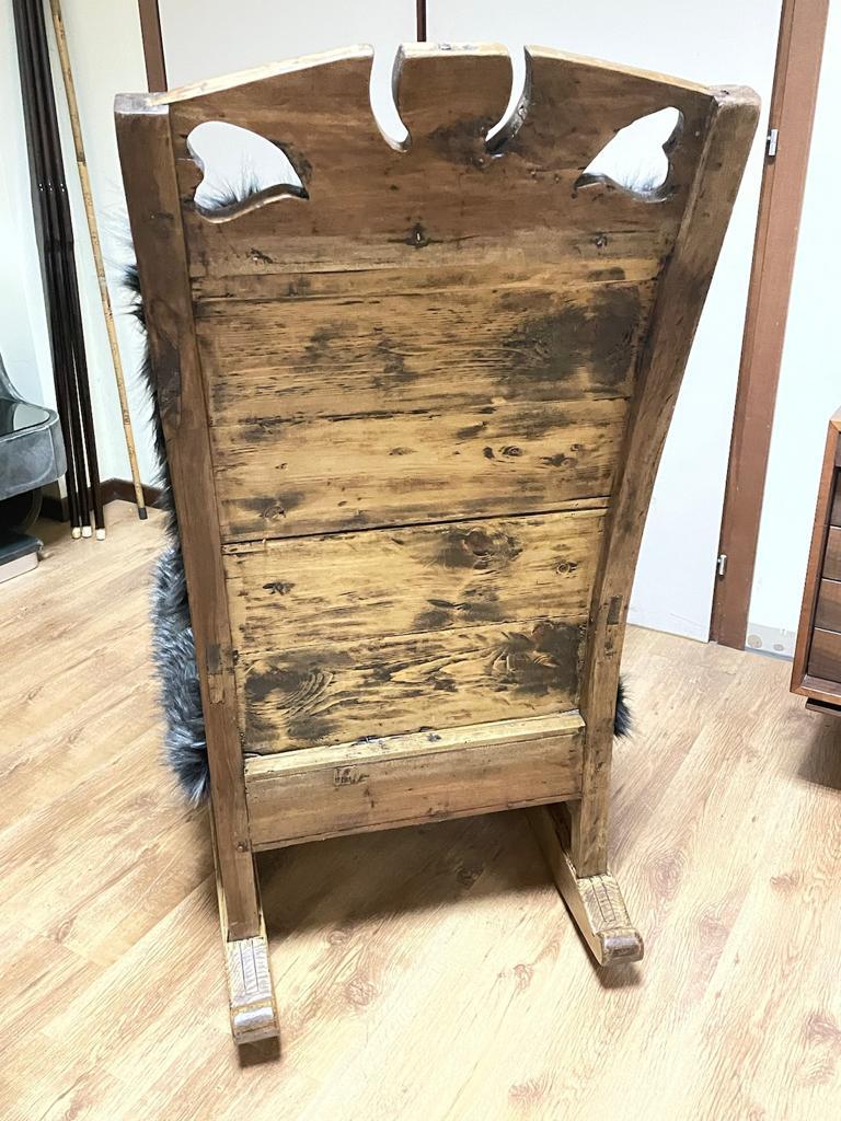 19th Century Black Rocking Chair For Sale 3