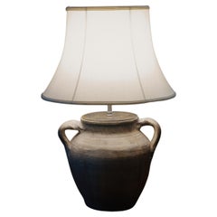 20th Century Ceramic Table Lamp Vintage Handcrafted Mediterranean Lighting