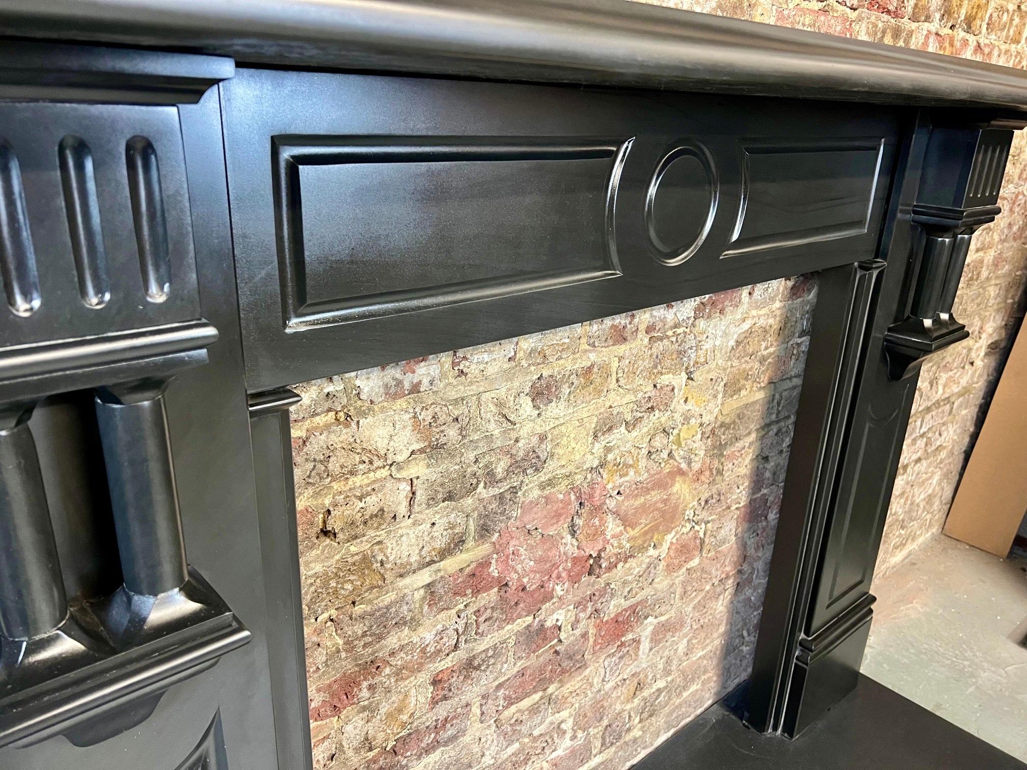 19th Century Black Slate Fireplace Mantlepiece For Sale 5