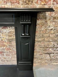 19th Century Black Slate Fireplace Mantlepiece