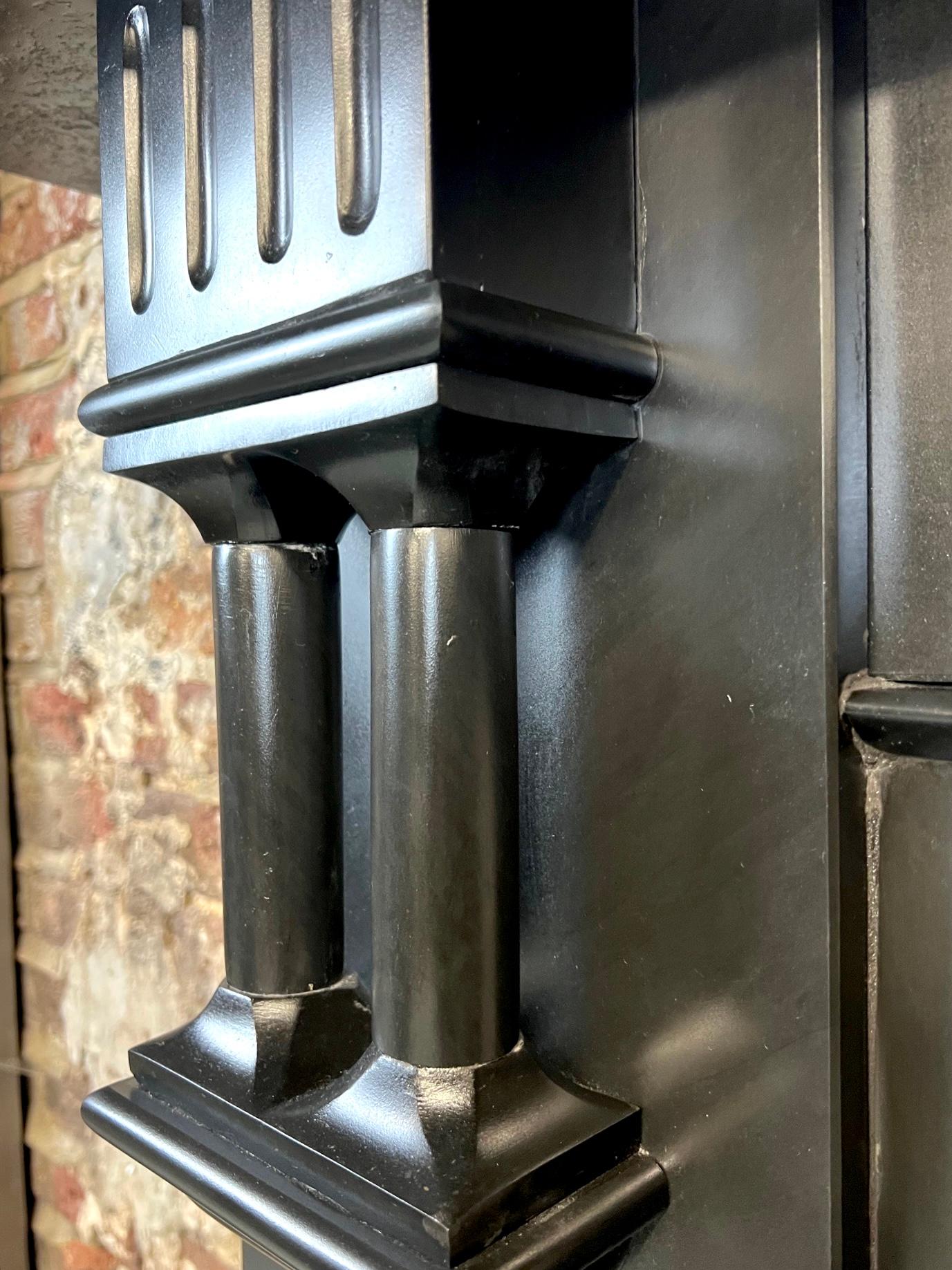 19th Century Black Slate Fireplace Mantlepiece For Sale 1