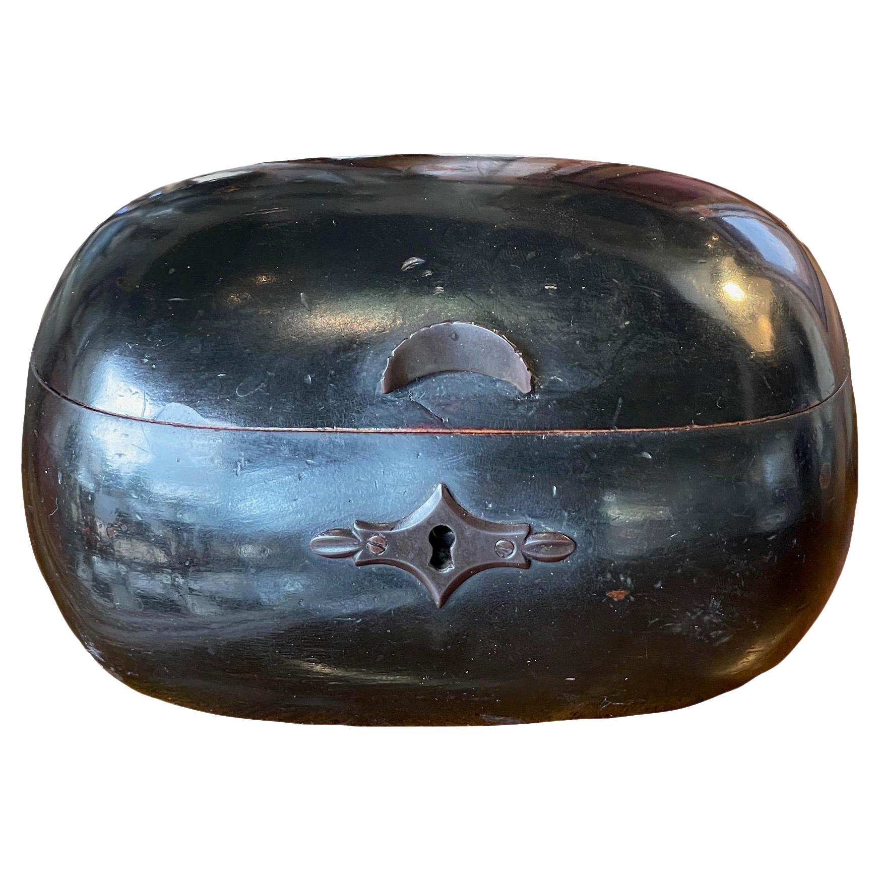 19th Century Black Tea Caddy For Sale