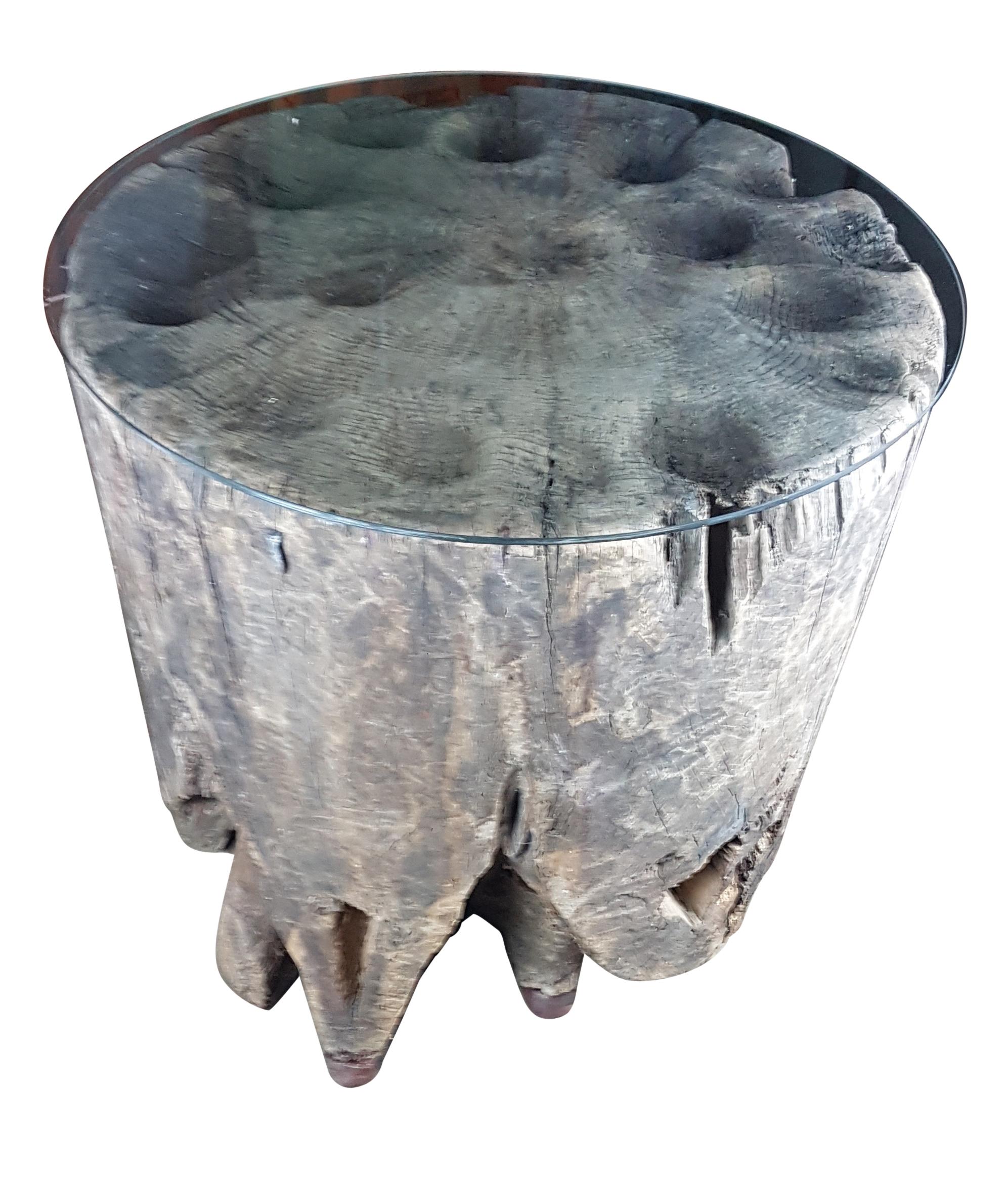 19th Century Blacksmiths Dishing Stump in Sycamore For Sale at 1stDibs