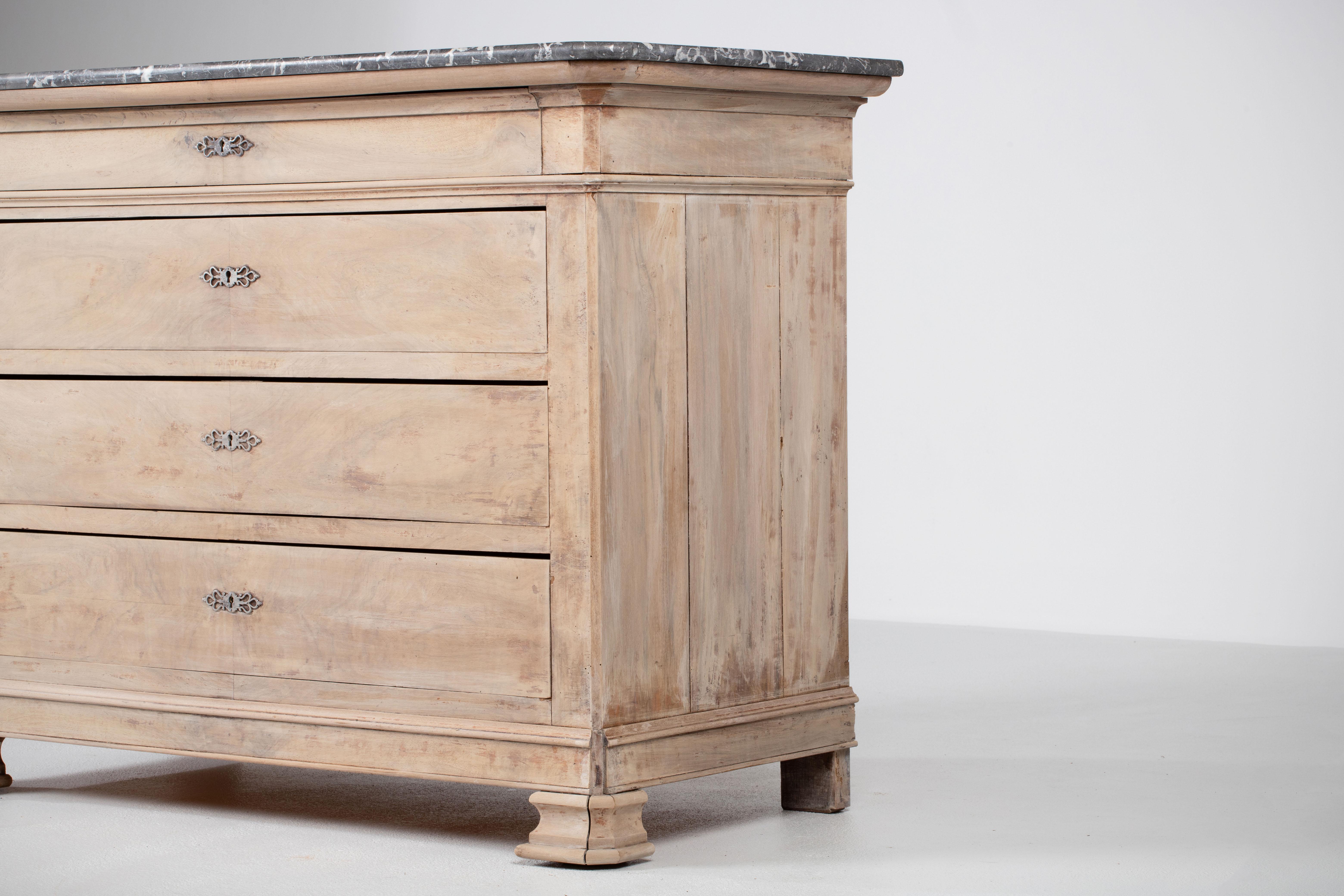 19th Century, Bleached Chest of Drawers, France 2