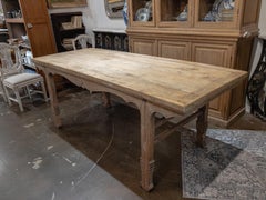 Chinesischer Altartisch aus gebleichtem Ulmenholz des 19.