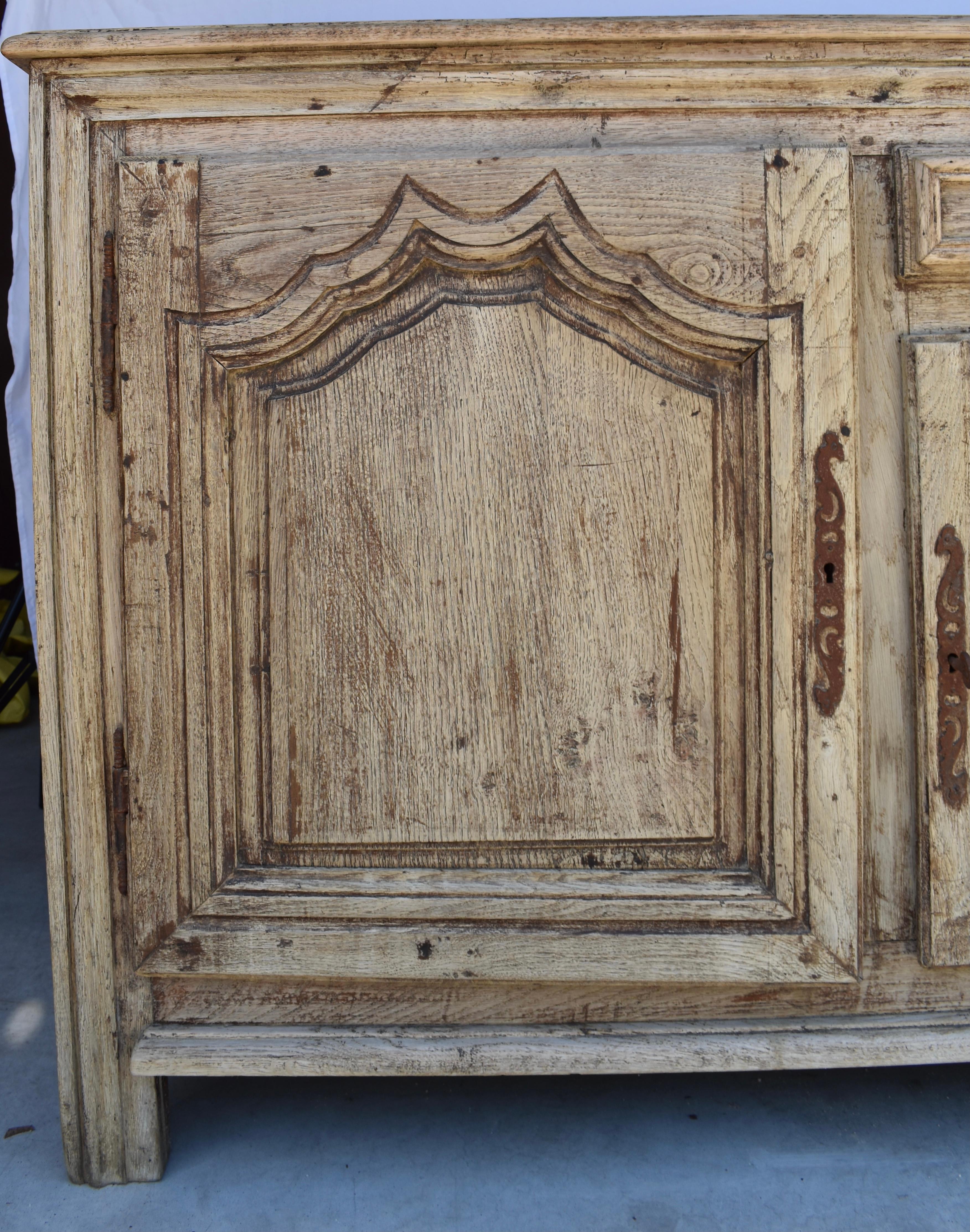 19th Century Bleached French Oak Louis XV Buffet 7