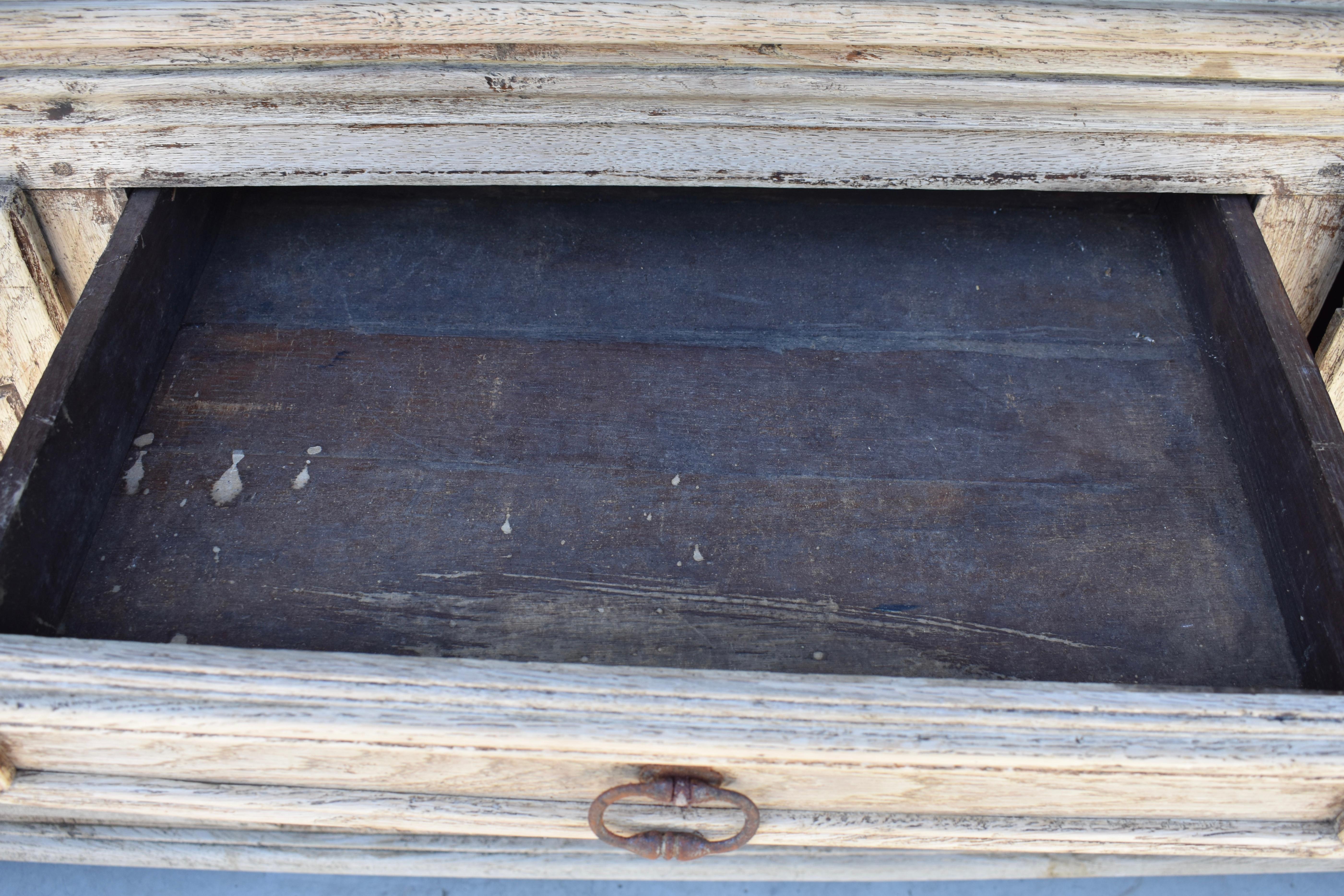 19th Century Bleached French Oak Louis XV Buffet 3