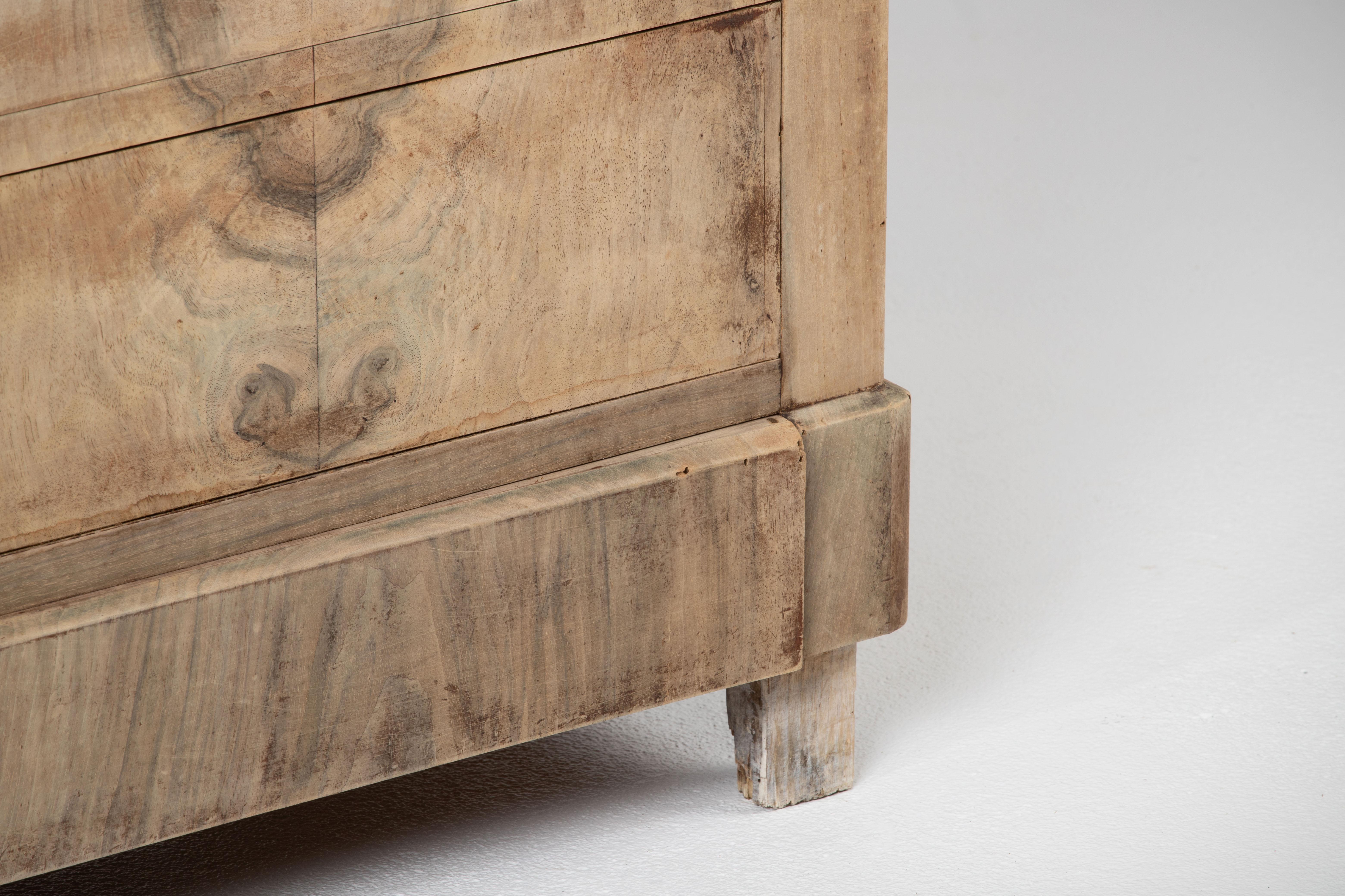 19th Century, Bleached, French, Walnut Louis Philippe Chest of Drawers 5