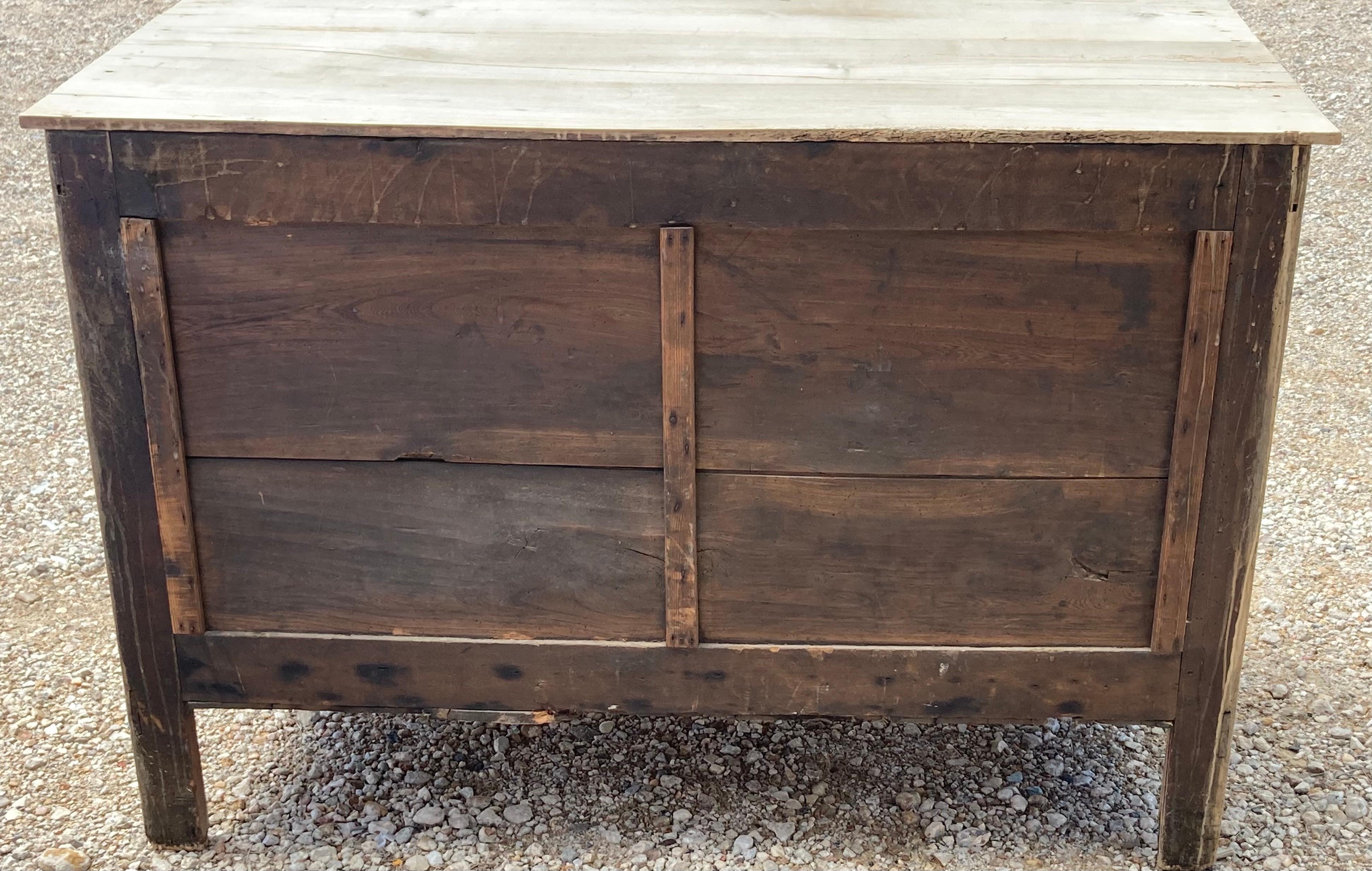 19th Century Bleached Italian Empire Walnut Commode 1