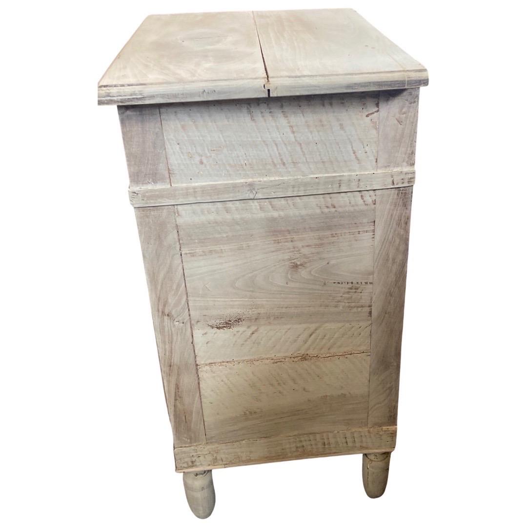 Louis Philippe cabinet handmade in Italy in the mid 1800s using walnut. The cabinet is built very well and can be used on a daily basis, hence it would make a perfect nightstand. Its light color and straight lines make it a piece that will fit well