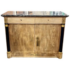 19th Century Bleached Mahogany Empire Style Buffet