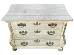 19th Century Bleached Oak Dutch Bombay Chest of Drawers / Commode