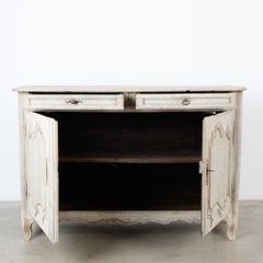 19th Century Bleached Oak French Buffet