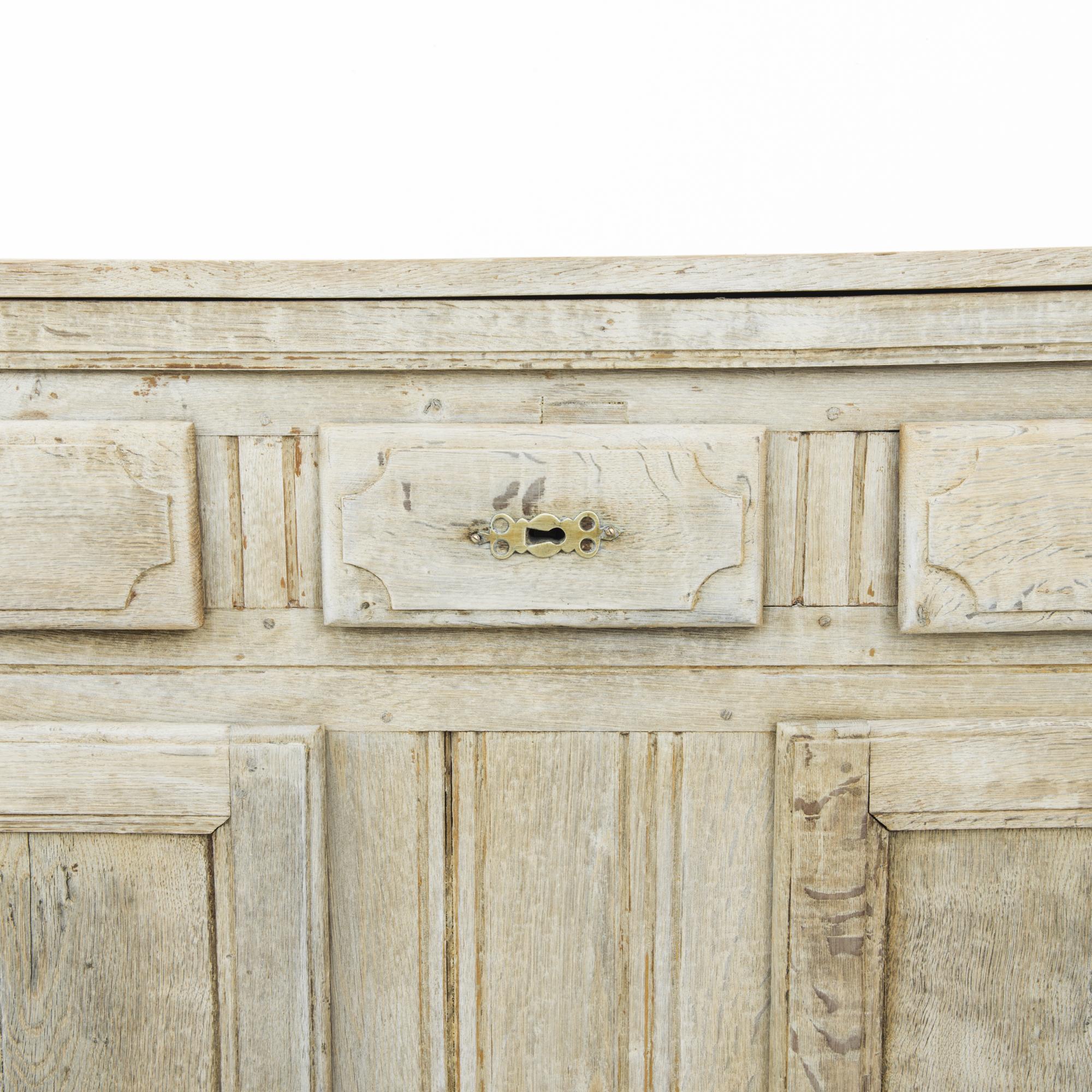 19th Century Bleached Oak French Buffet 2
