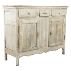 19th Century Bleached Oak French Buffet