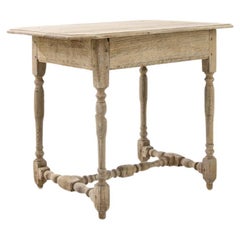 19th Century Bleached Oak Side Table