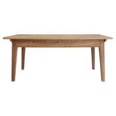 Antique 19th Century Bleached Oak Table