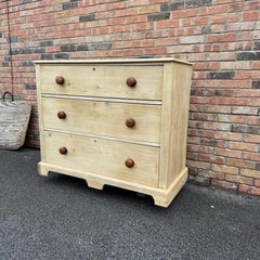 19th Century Bleached Pine Chest