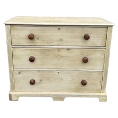 19th Century Bleached Pine Chest